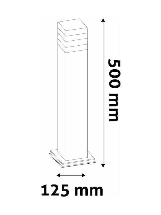 Avide Outdoor Small Post LED Floor Lamp 2W With Warm White Light IP44 Gray