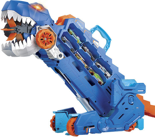 Hot Wheels City Ultimate T-Rex Transporter Track Mega Transporter 1:64 for Ages 4+