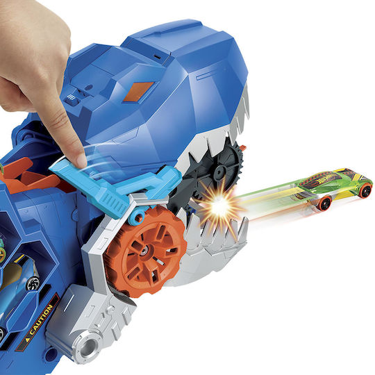 Hot Wheels City Ultimate T-Rex Transporter Track Mega Transporter 1:64 for Ages 4+