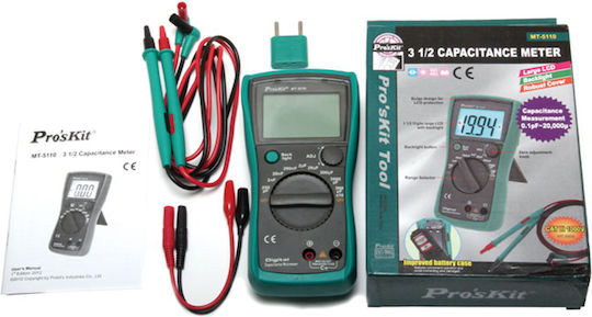 Proskit Kapazitätsmesser MT-5110T mit Messbereich 1pF - 20.000μF