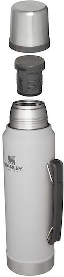 Stanley Classic Legendary Bottle Thermos Stainless Steel BPA Free 1lt Ash with Cap-Cup