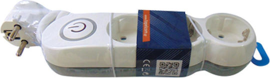 Power Strip with Surge Protection 3 Positions with Switch and Cable 1.5m