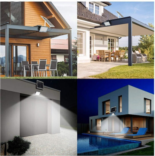 Factory Στεγανός Ηλιακός Προβολέας LED 70W Ψυχρό Λευκό 6500K με Τηλεχειριστήριο IP65