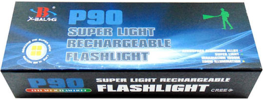 Rechargeable Flashlight LED IP55 with Maximum Brightness 4200lm 601-P90