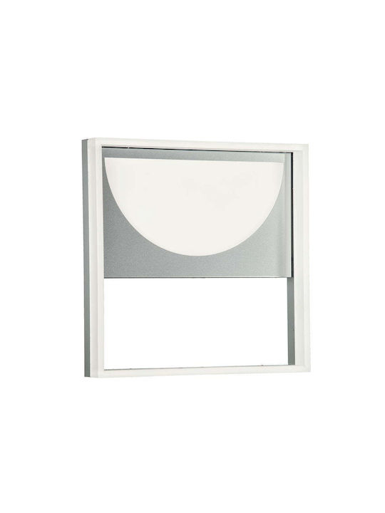Ondaluce Φωτιστικό Τοίχου LED Ασημί 25x25x9εκ. Ondaluce Φωτιστικό Τοίχου LED Ασημί 25x25x9εκ.