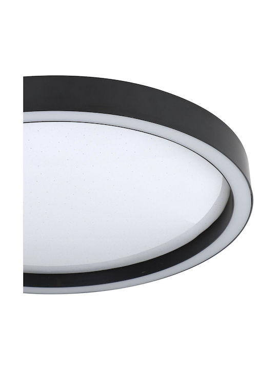 Eglo Montemorelos-Z Inteligent Plafonieră de Tavan 42buc Neagră cu LED Integrat și Telecomandă