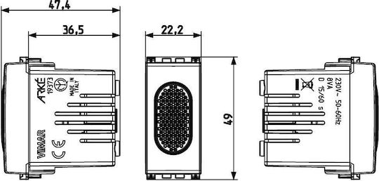 Vimar Door Bell White
