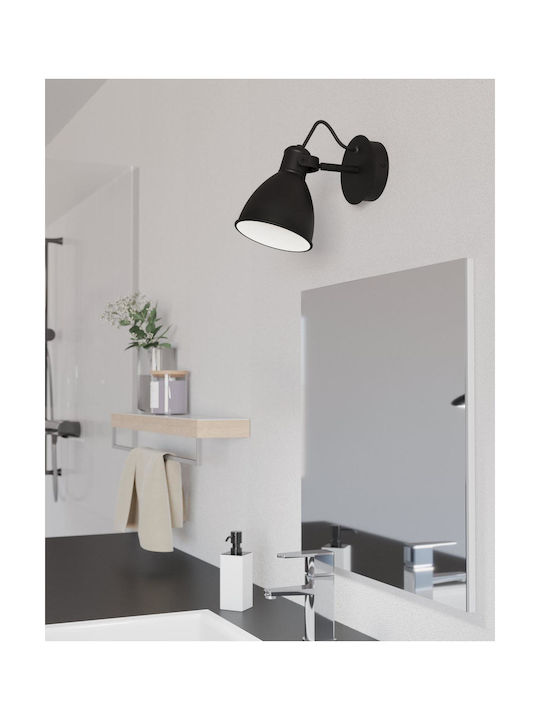 Eglo San Peri Single Spot with Socket GU10 in Black Color