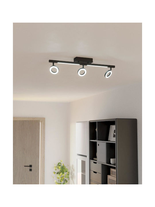 Eglo Cardillio Triple LED Warm White Spot in Black Color