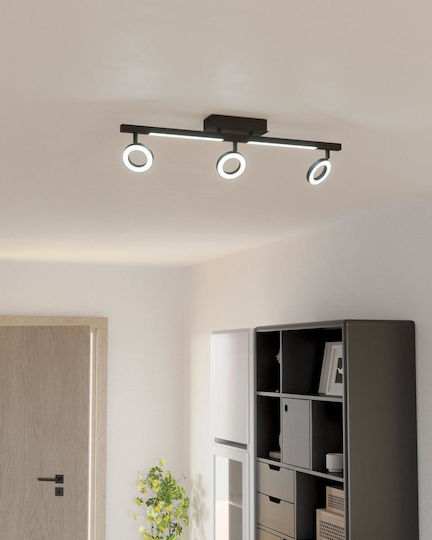 Eglo Cardillio Triple LED Warm White Spot in Black Color Eglo Cardillio Triple LED Warm White Spot in Black Color