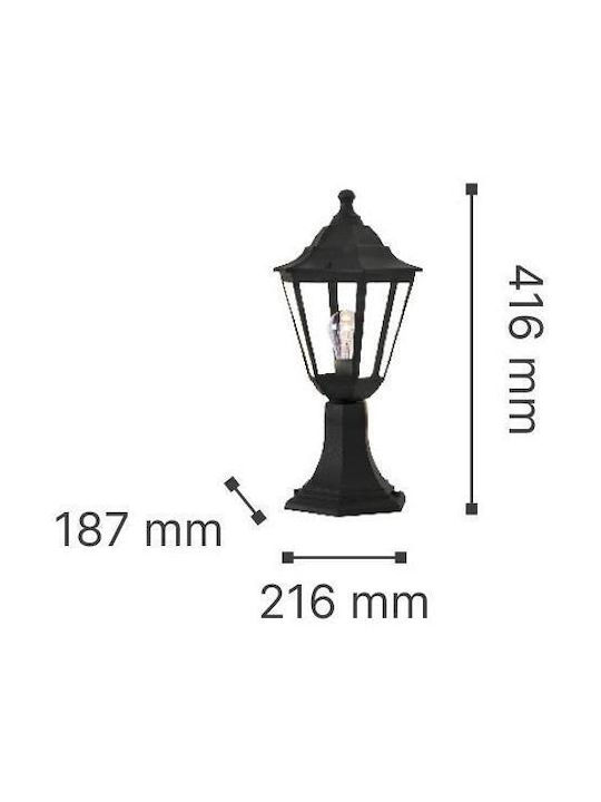 Inlight Redfish Leuchte Laterna für Außenbereich IP44 für Fassung E27 Schwarz