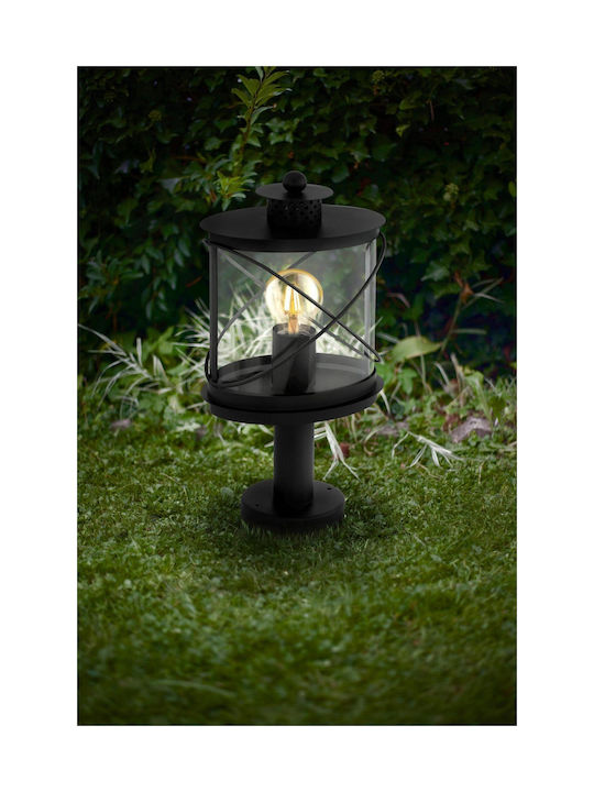 Eglo Hilburn Outdoor Floor Lamp Small Post 60W IP44 for E27 Socket Black