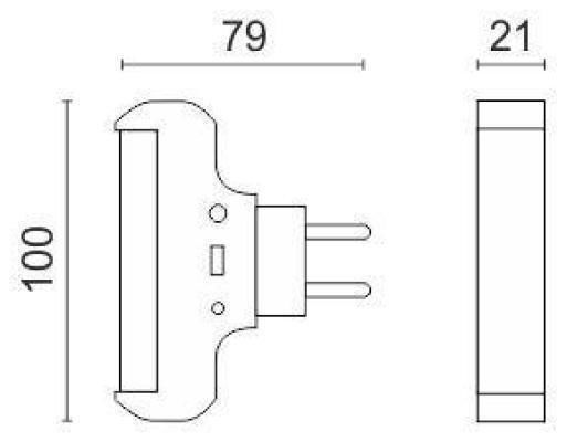 Spot Light LED Night Light Spot Plug with Photocell 1pcs