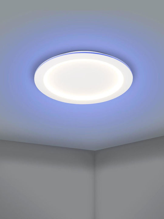 Eglo Padrogiano-Z Round Recessed LED Panel 35W with Warm to Cool White Light 59.5cm