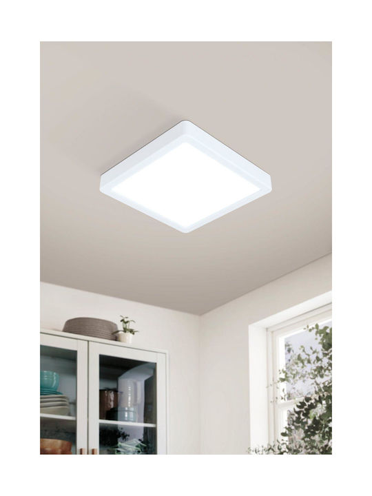 Eglo Fueva Outdoor Ceiling Flush Mount with Integrated LED in White Color 900104