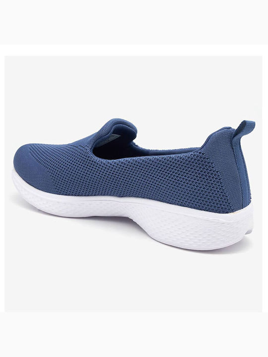 Ανατομικά Γυναικεία Slip-On Πάνινα Μπλε