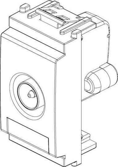 Vimar Idea TV-, Satelliten- und Radiobuchse in Weiß Farbe 16306.01.B