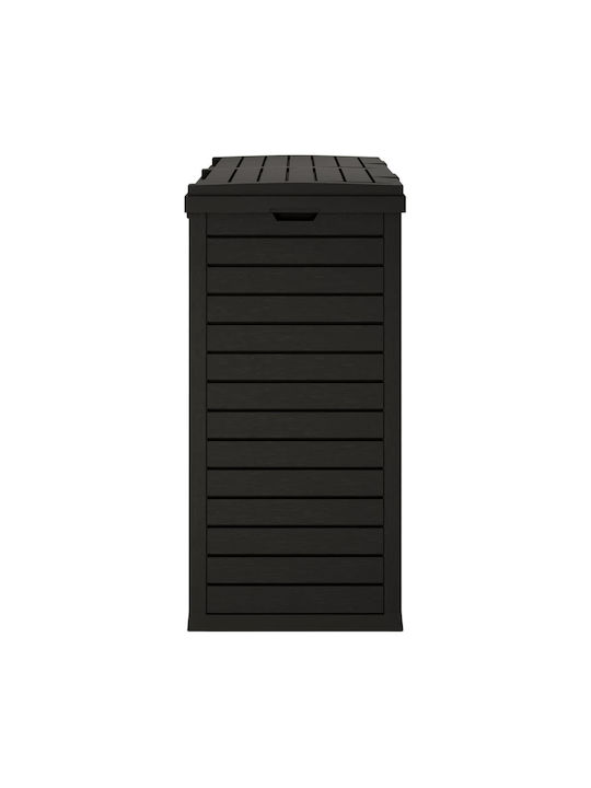 vidaXL Κάδος Απορριμμάτων Πλαστικός Μαύρος 78x41x86cm