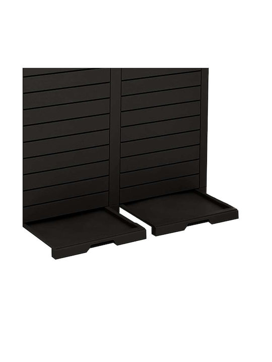 vidaXL Κάδος Απορριμμάτων Πλαστικός Μαύρος 78x41x86cm