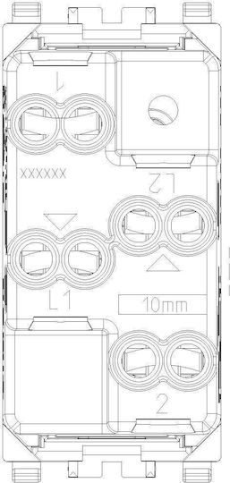 Vimar Eikon Next Front Plate Wall Push Button without Frame White 20066.N