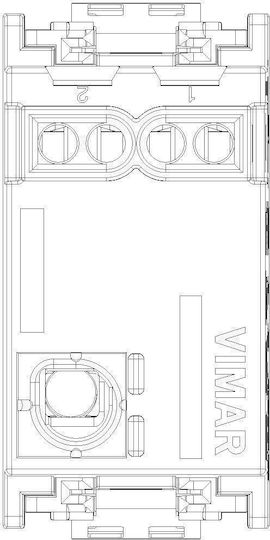 Vimar Front Plate Wall Push Controller Button without Frame Gray 16080