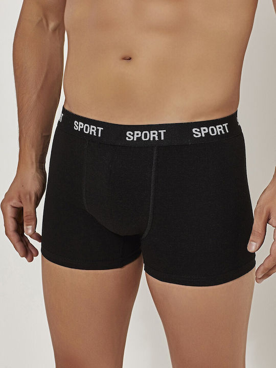Herren Boxershorts Schwarz 1Packung