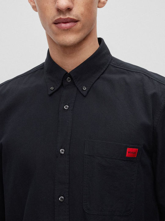 Evito Long Sleeve Shirt Narrow Fit Floral Black