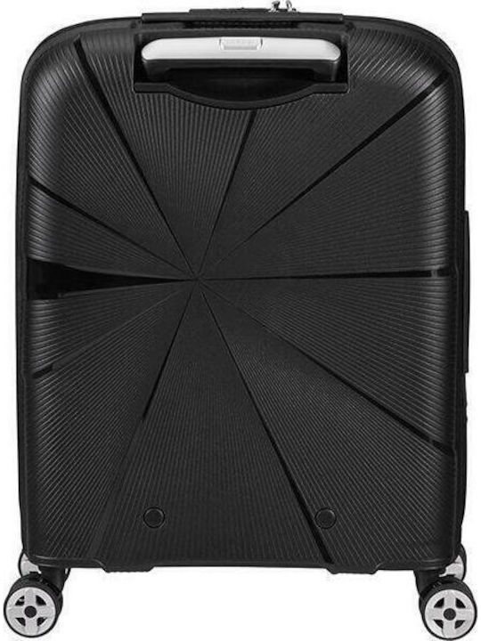 American Tourister Starvibe Cabin Travel Suitcase Hard Black with 4 Wheels Height 55cm 146370-1041
