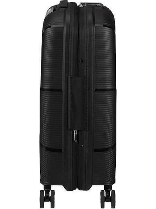 American Tourister Starvibe Cabin Travel Suitcase Hard Black with 4 Wheels Height 55cm 146370-1041