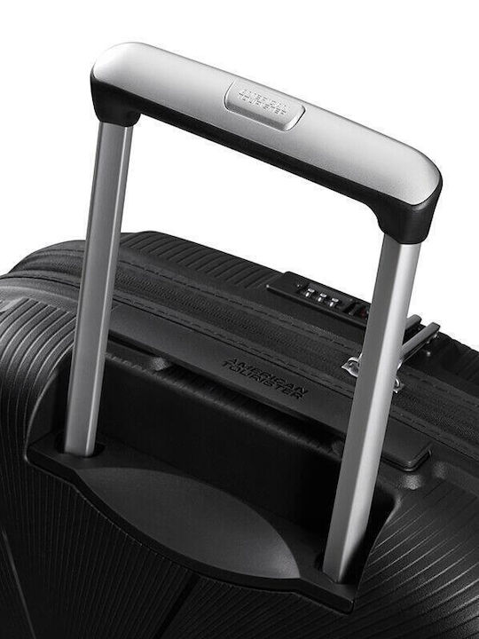 American Tourister Starvibe Cabin Travel Suitcase Hard Black with 4 Wheels Height 55cm 146370-1041