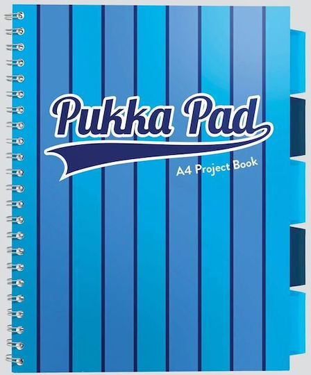 Pukka Spiral Heft Geregelt A4 100 Blätter 5 Themen Vogue 1Stück (Μiverse Farben)