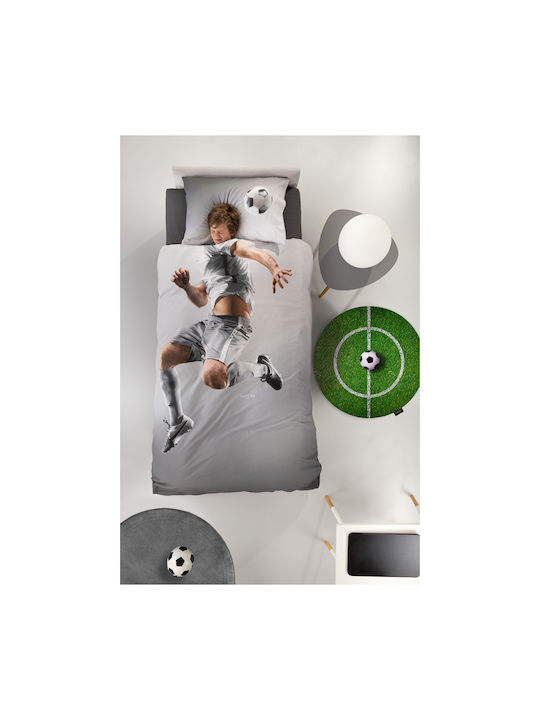 Saint Clair Striker Suede Set Kinderbettbezug Einzel mit Kissenbezug Baumwolle Striker Suede 165x225cm