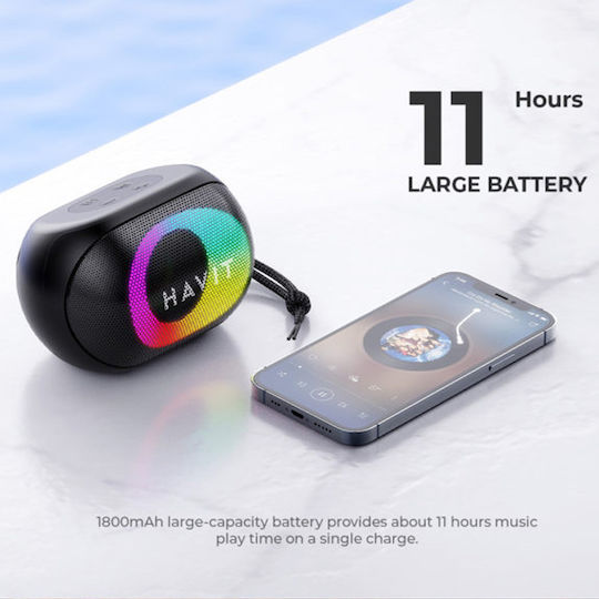 Havit SK885BT Ηχείο Bluetooth 8W με Ραδιόφωνο και Διάρκεια Μπαταρίας έως 11 ώρες Μαύρο