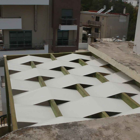 Gartenlaube mit Tuch aus Holz mit Decke 400x500cm