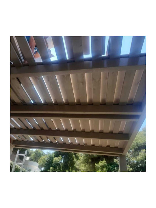 Πέργκολα Κήπου από Ξύλο με Οροφή 400x300cm