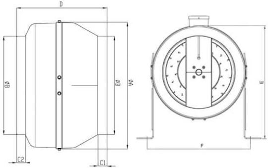 BDTX 200-B BHC Industrial Ducts / Air Ventilator