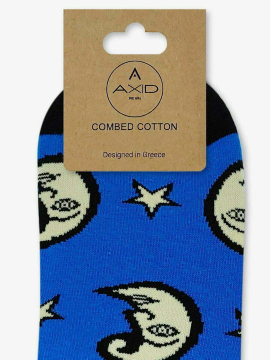 Axidwear Patterned Socks Blue