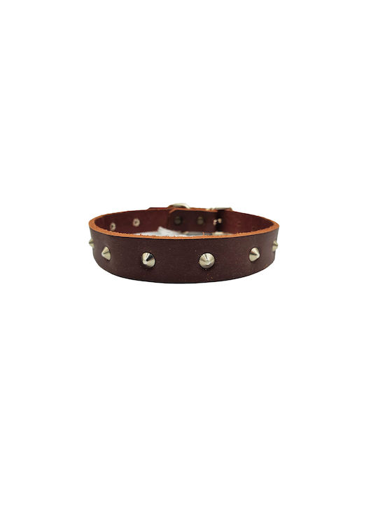 ByLeather Dog Collar 35cm Small Brown