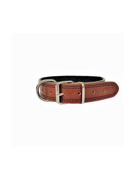 ByLeather Ошийник за куче Кожа в Кафяв цвят Small 60см