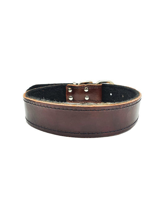 ByLeather Ошийник за куче Кожа в Кафяв цвят Small 55см
