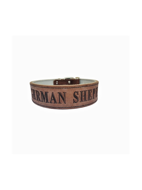 ByLeather Dog Collar 60cm Small Brown