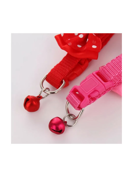 Hundehalsband aus Nylon in Rosa Farbe 10mm