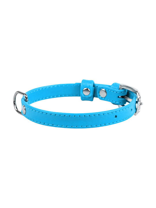 Collar Hundehalsband Leder in Blau Farbe