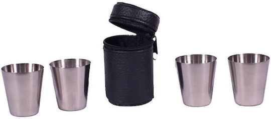 SP Souliotis Pahare de shot din Metal 4κ. 4buc SP Souliotis Pahare de shot din Metal 4κ. 4buc