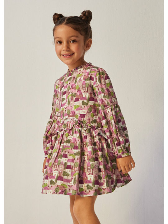 Mayoral Παιδικό Φόρεμα Μακρυμάνικο Πολύχρωμο
