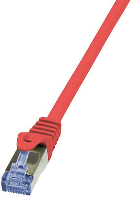 LogiLink S/FTP Cat.6a Ethernet Network Cable 2m Red 1pcs