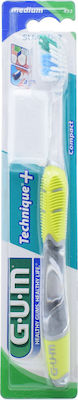 GUM Technique+ Compact 493 Manual Toothbrush Medium Lahani 1pcs