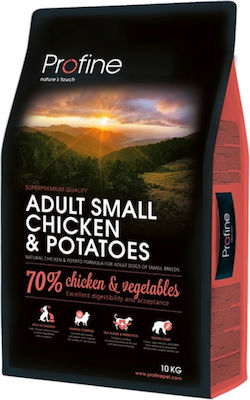 Profine Adult Small Breed 10kg Dry Food With Few Grains for Adult Dogs of Small Breeds with Chicken and Potatoes