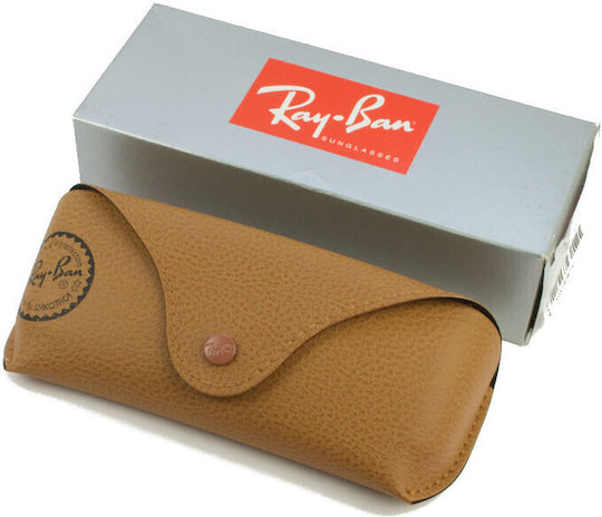 Ray Ban Brillentasche Halbhart mit Clip Braun