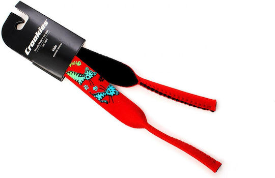 Croakies Kids Brillenarmband Rot